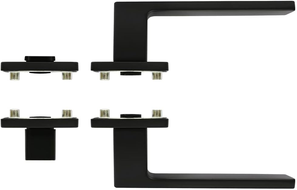 FELGNER Drückergarnitur "Bormio" für Bad und WC | hochwertige moderne Türblende Türklinken Türdrücke