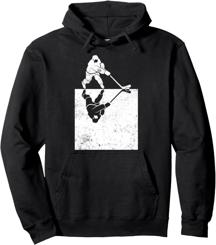 Cooles Vintage Eishockey Motiv | Icehockey Spieler Geschenk Pullover Hoodie