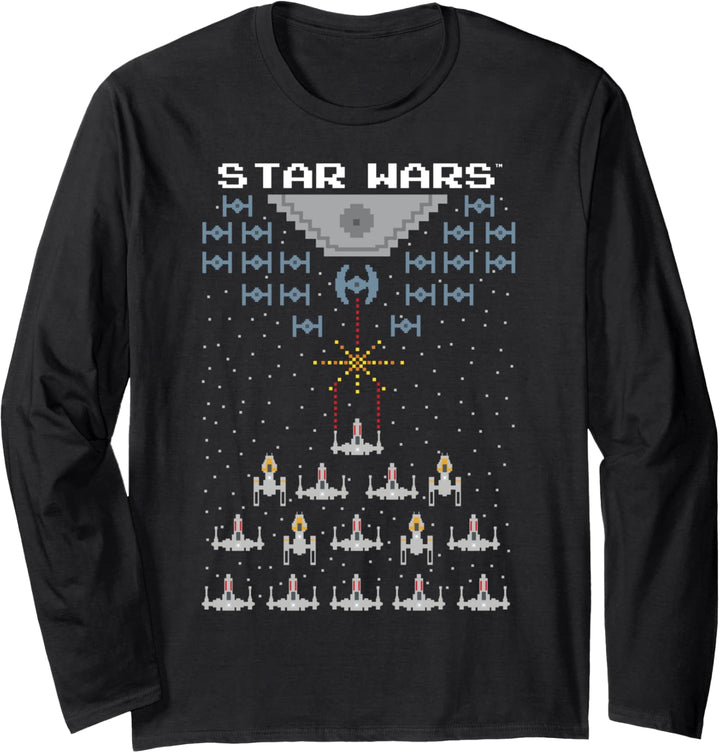 Star Wars Video Game Fight Poster Langarmshirt