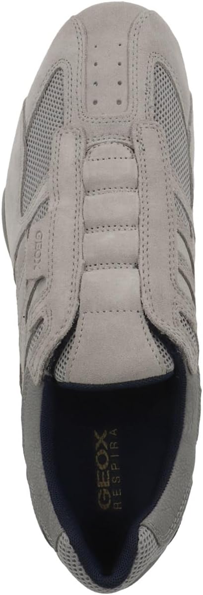 Geox Jungen Uomo Snake B Sneaker 40 EU Rock Lt Grey, 40 EU Rock Lt Grey