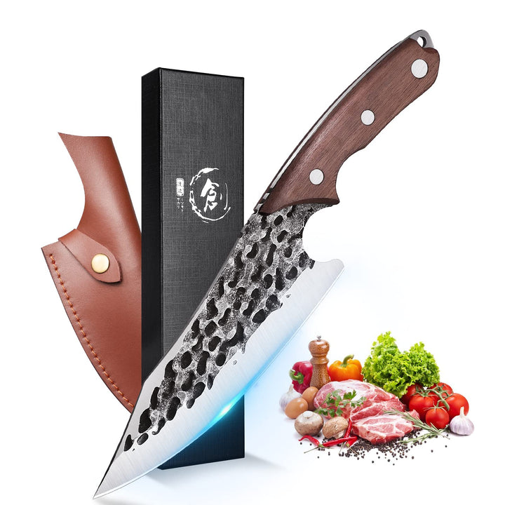 Dragon Riot Kochmesser Japanisch Wikinger Messer Handgeschmiedet Ausbeinmesser Profi Küchenmesser Sc