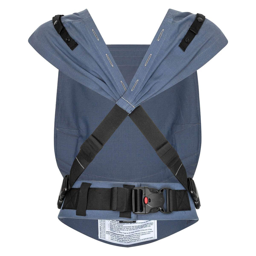 Hoppediz Babytrage Primeo, für Neugeborene ab Geburt, Bauchtrage, Rückentrage, 100% Bio-Baumwolle, K