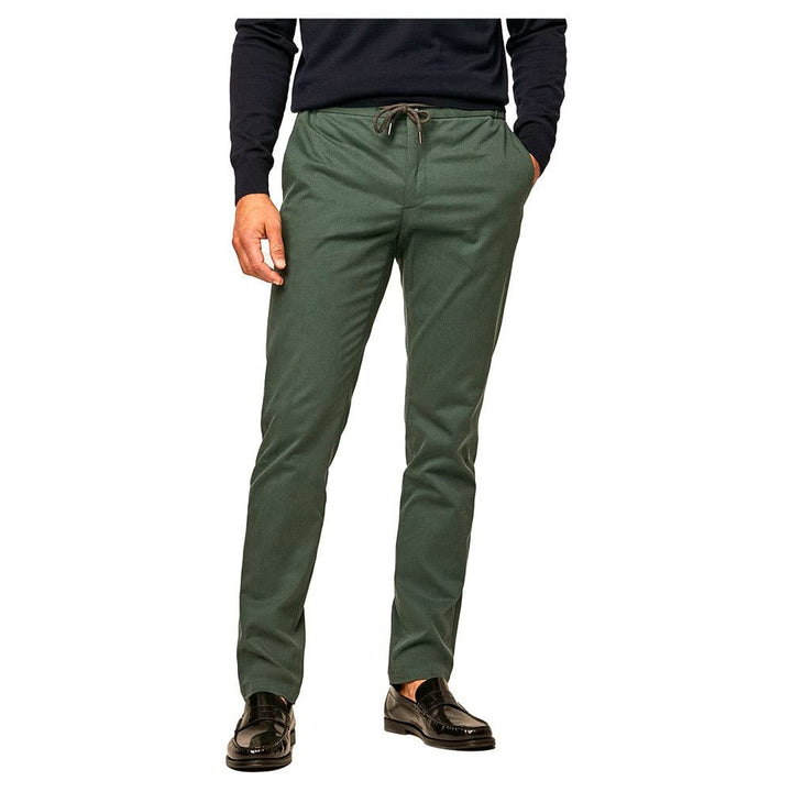 Hackett London Herren Perfect Tencel Chino Hose 32W / 34L Dark Green, 32W / 34L Dark Green