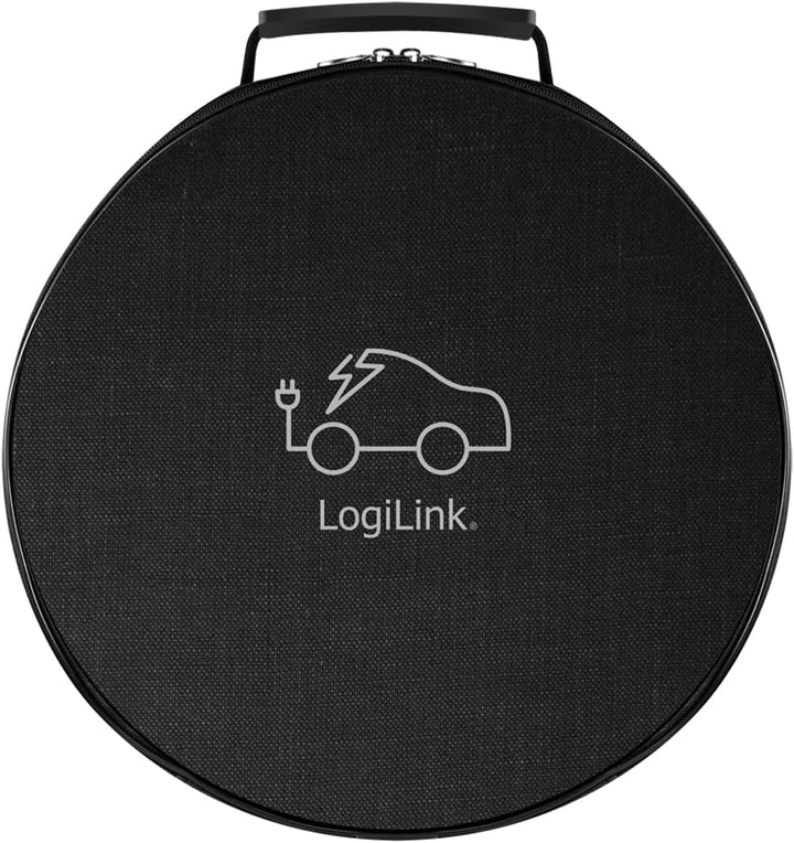 LogiLink E-Auto-Ladekabel, Typ 2, 3-phasig, 32 A, 22 kW, mit Tasche, 2,5 m, 2,5 m