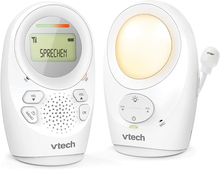 VTech Digitales Audio-Babyphon DM1211 – Mit DECT-Technologie, Gegensprechfunktion, LCD-Lautstärkeanz