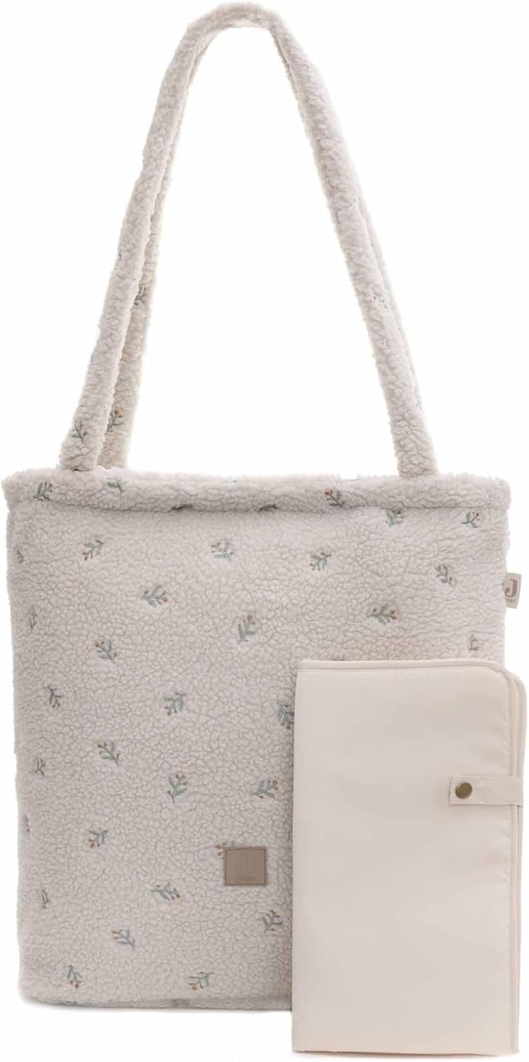 Jollein Unisex Wickeltasche Shopper Changing Bag Shopper, Baby Bag Multifunctional 43 cm x 2 cm x 34