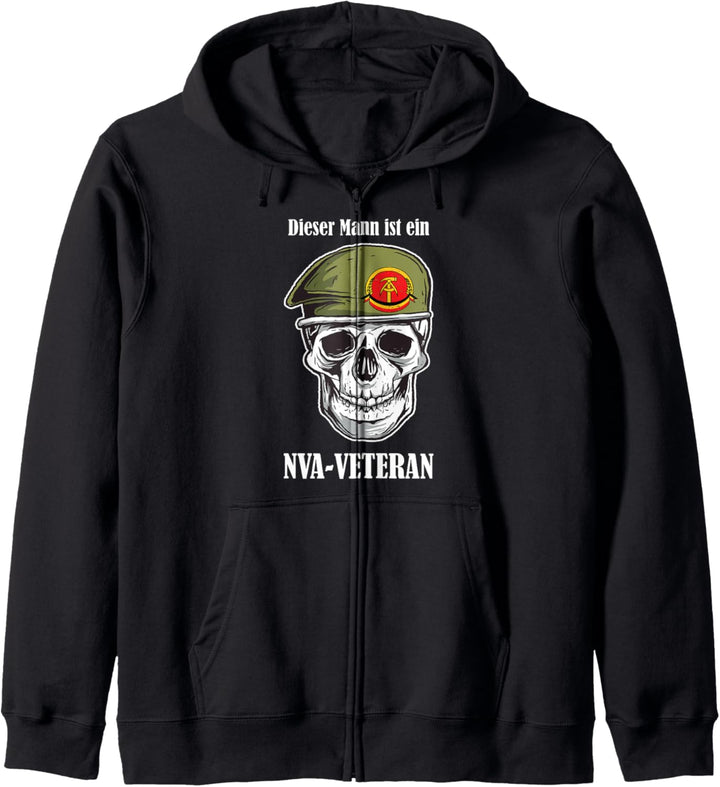 DDR NVA Veteran Sprüche Armee Kapuzenjacke