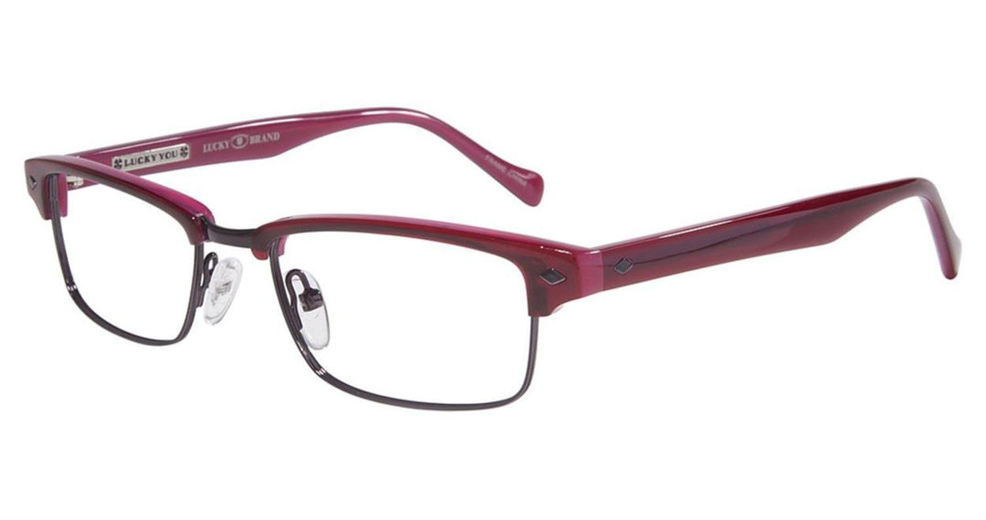 LUCKY BRAND Eyeglasses EMERY Burgundy 50MM