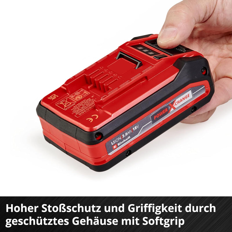 Original Einhell 18V 3,0 Ah Power X-Change PLUS (18V Akku, universell verwendbar für alle PXC-Geräte