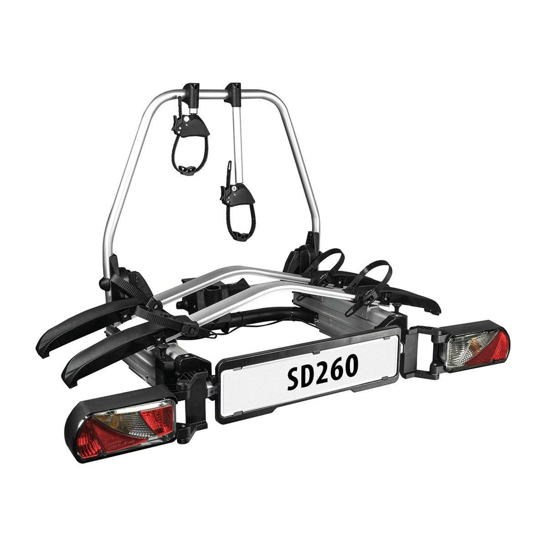 Enduro SD260 Fahrradträger mit Schiebeplattform, für Flügeltüren, Auto, Van, 60 kg Tragkraft, Alumin