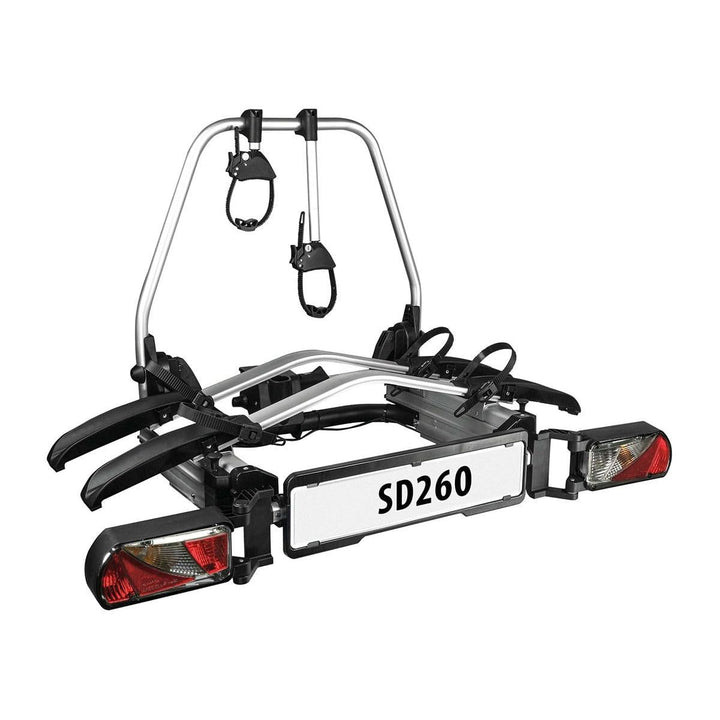 Enduro SD260 Fahrradträger mit Schiebeplattform, für Flügeltüren, Auto, Van, 60 kg Tragkraft, Alumin