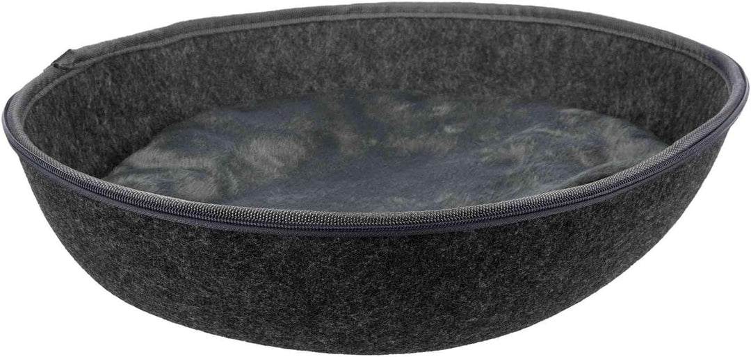 Trixie 36319 Kuschelhöhle Liva, Filz, 40 × 24 × 47 cm, anthrazit, schwarz