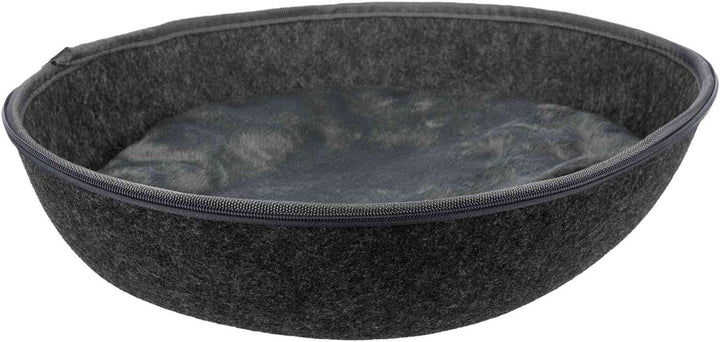Trixie 36319 Kuschelhöhle Liva, Filz, 40 × 24 × 47 cm, anthrazit, schwarz
