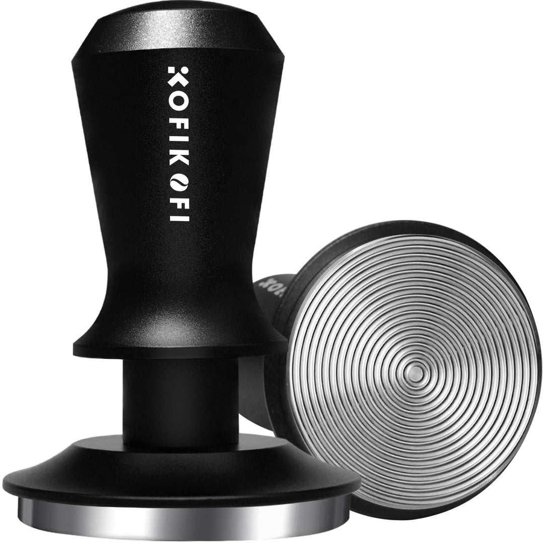 KOFIKOFI 53.3mm Espresso Tamper mit Base Ripple Doppelfeder 30lbs Anpressdruck Kaffee Tamper 304 Ede