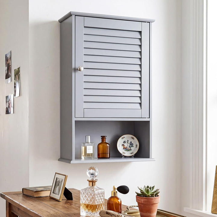 COSTWAY Hängeschrank, Badezimmerschrank hängend, Wandschrank Badschrank mit verstellbarem Einlegebod