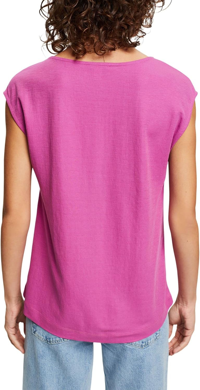 ESPRIT Damen T-Shirt M 661/Pink Fuchsia 2, M 661/Pink Fuchsia 2