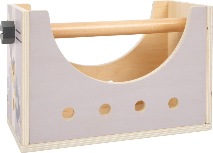small foot Werkzeugkasten 2in1 "Miniwob" aus Holz, auch als Werkbank nutzbar, mit Kinderwerkzeugen,