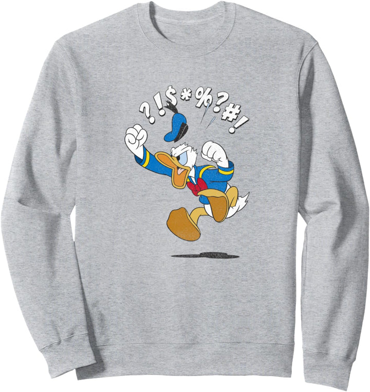 Disney Mickey And Friends Donald Angry Jump Sweatshirt