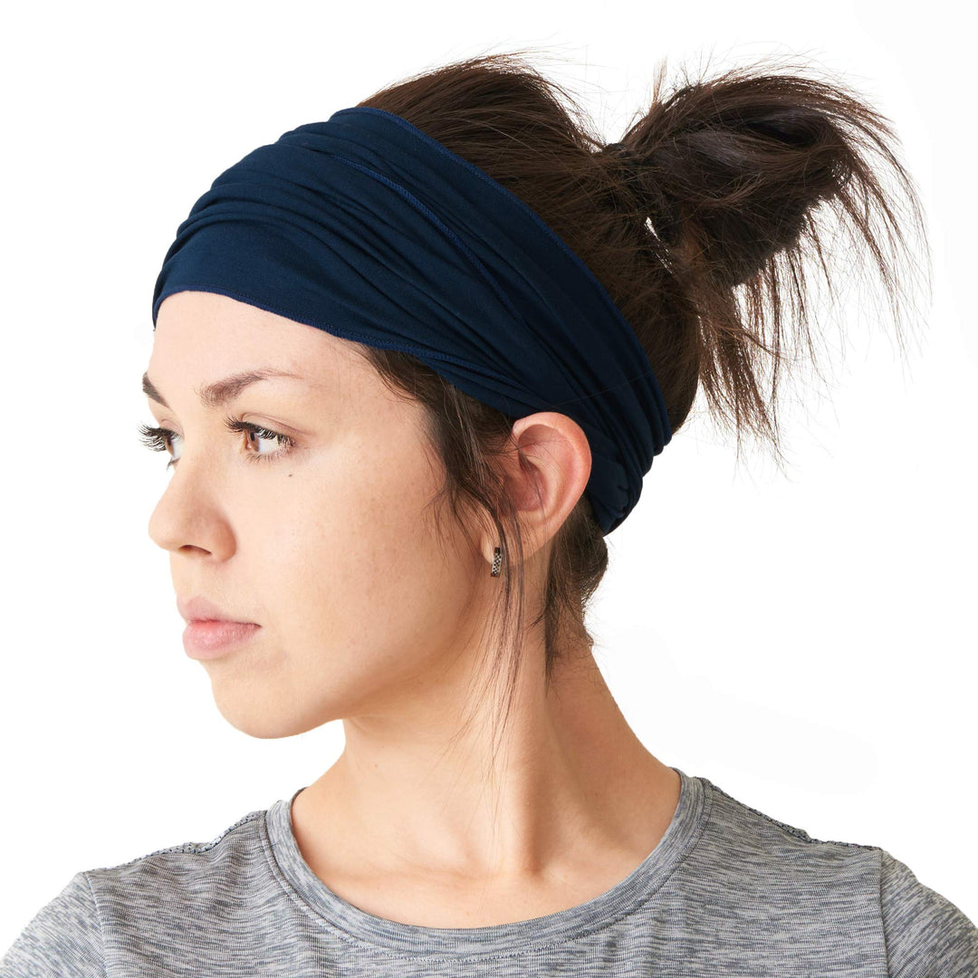 Dünnes Lauf Stirnband Sport Haarband Herren, Bandana Damen Sommer Japanische Mode Lang, Loop Tuch Zu