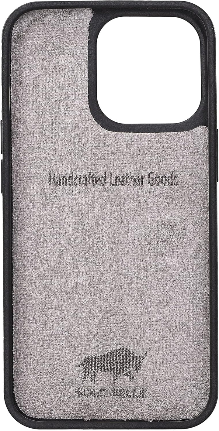 Solo Pelle Lederhülle kompatibel für iPhone 13 Pro in 6.1 Zoll abnehmbare Hülle (2in1) Harvard Doubl