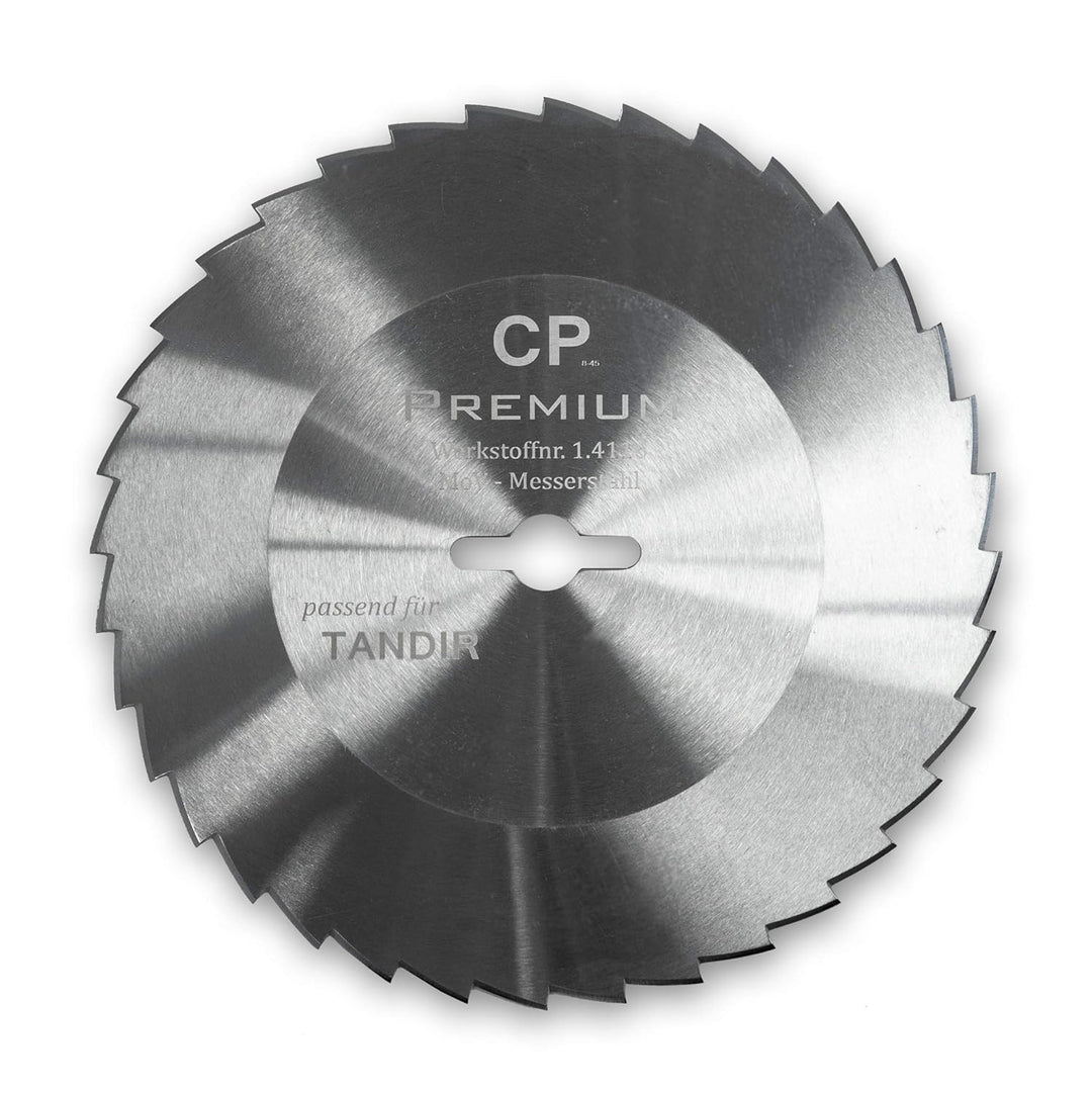 GASTRONICS Kreismesser für Tandir - 120 mm, gezahnt - Dönermesser aus Edelstahl in Premium Qualität