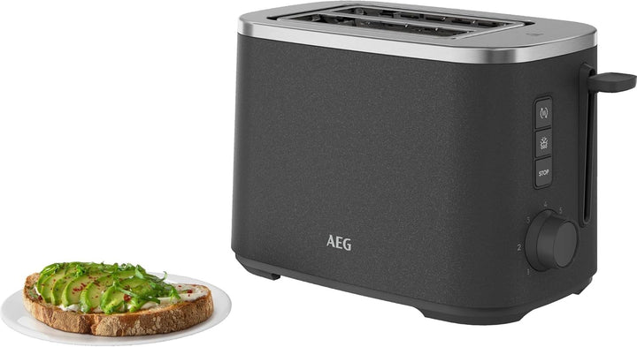 AEG Toaster Deli 5, 7 Toasteinstellungen, Countdown-Timer, Stopp-, Auftau-, Aufwärmknopf, Automatisc
