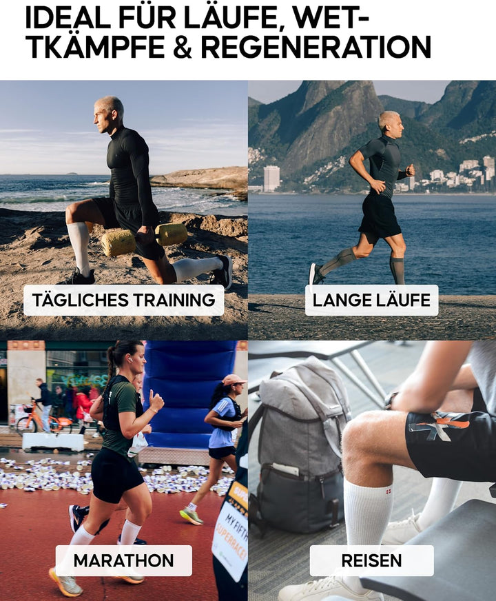 DANISH ENDURANCE Kompressionsstrümpfe, Sport Kompressionssocken, Stützstrümpfe, Thrombosestrümpfe, 2