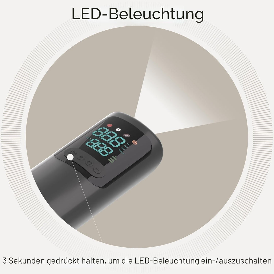 Elektrische Ballpumpe, Tragbare Luftpumpe Ballpumpe Aufblasgerät Nadeln Mit Digitalanzeige Für Gymna