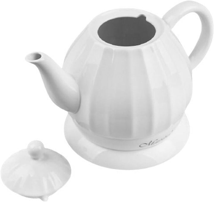 WASSERKOCHER Keramik 1,2 L 1200 W Teekocher Wasserkessel Weiss MAESTRO KETTLE