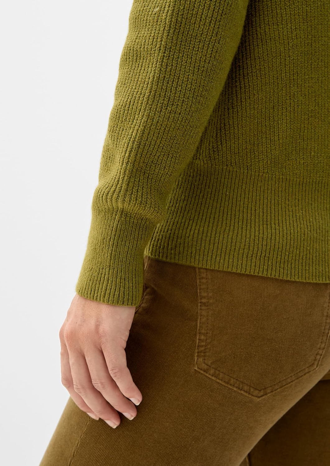 s.Oliver Pullover mit V-Ausschnitt 40 Grün, 40 Grün