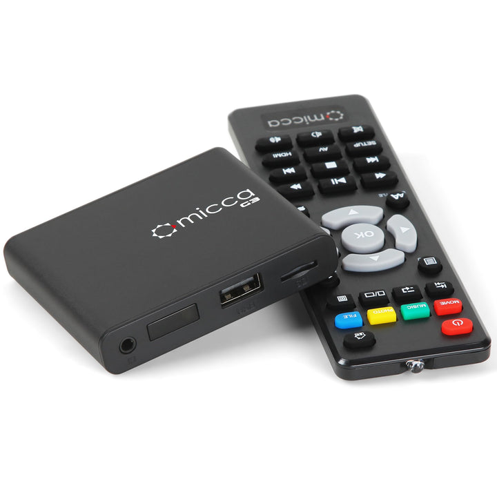 Micca Speck G3 2K Quad-HD Digitaler Media-Player für USB-Laufwerke und MicroSD-Karten, Digital Signa