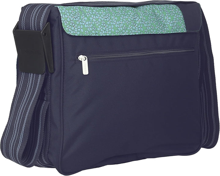 Lässig Casual Messenger Bag Wickeltasche/Babytasche inkl. Wickelzubehör blau