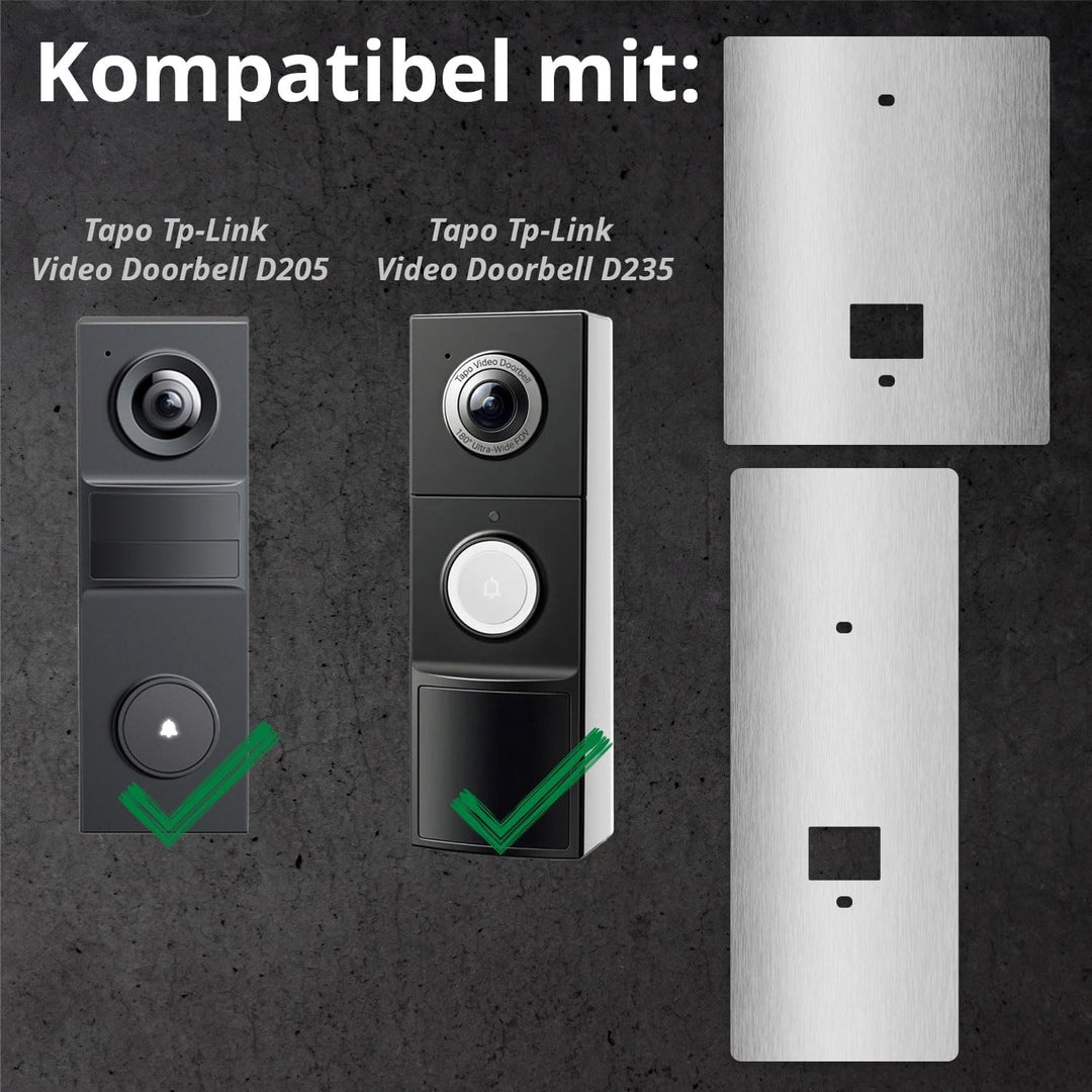 iSecur Edelstahl Blende personalisiert - Passend für Tapo Tp-Link - az293 | Personalisierbar – Ihr i