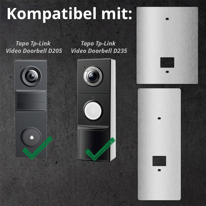 iSecur Edelstahl Blende personalisiert - Passend für Tapo Tp-Link - az293 | Personalisierbar – Ihr i