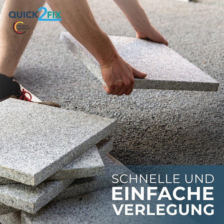 QUICK2FIX® 50 x Splittbettlager - Sandbettlager - Kiesbettlager 50 Stück (Halbe) zum Verlegen von Te