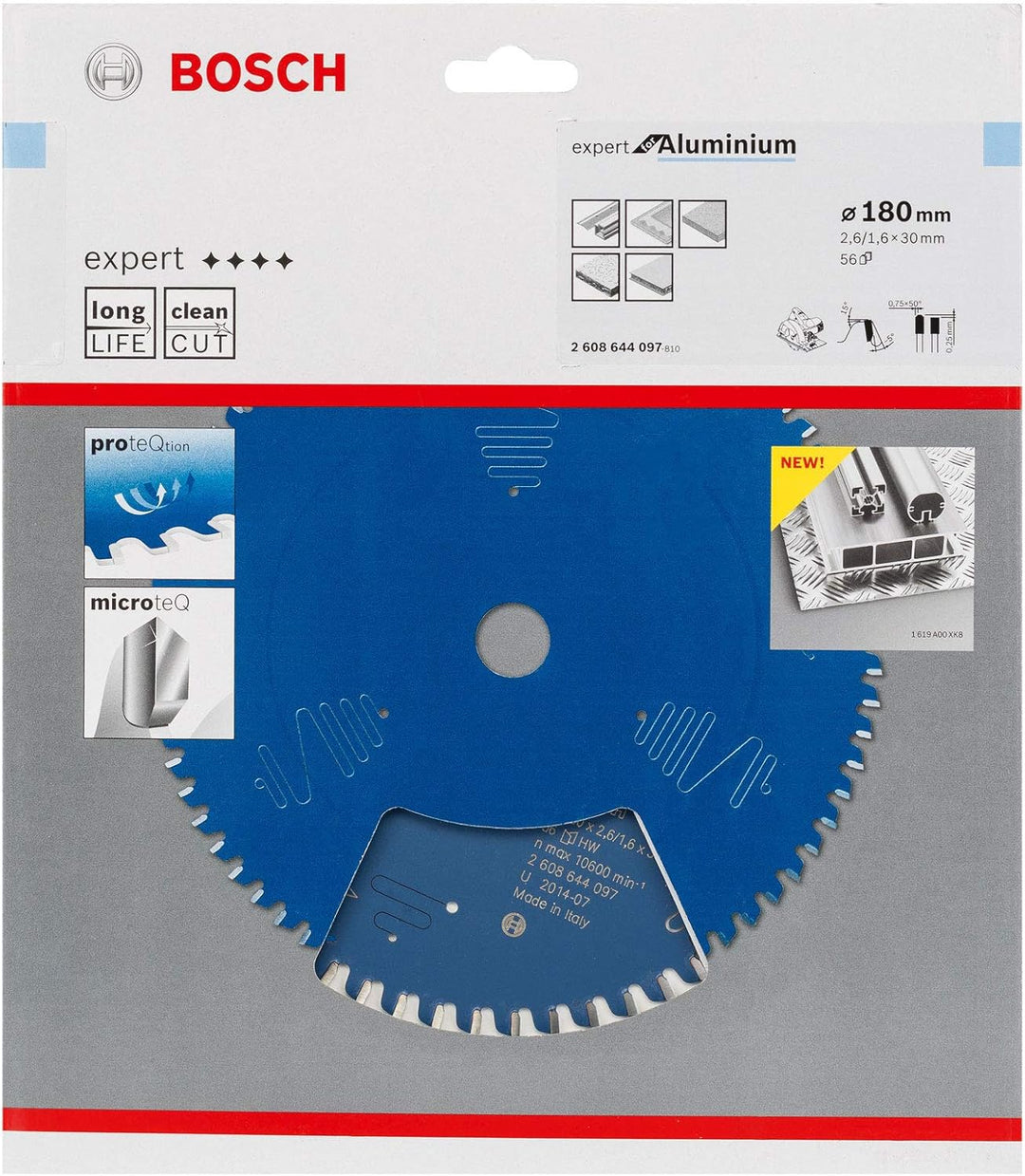 Bosch Professional 1x Kreissägeblatt Expert for Aluminium (für Aluminium, Sägeblatt Ø 230 x 30 x 2,8