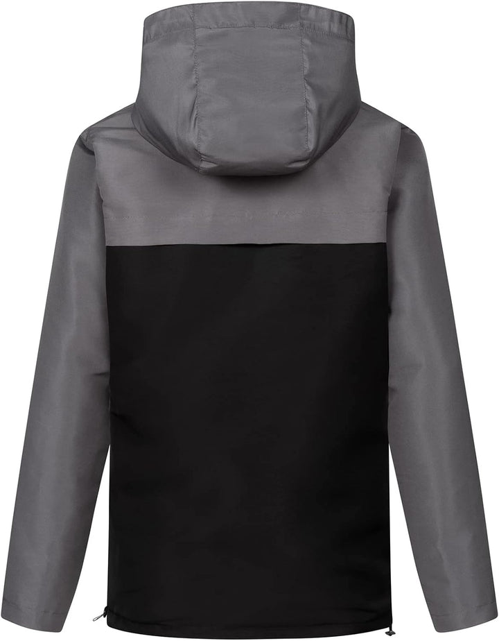 Rock Creek Damen Windbreaker Jacke Anorak D-477, Dunkelgrau