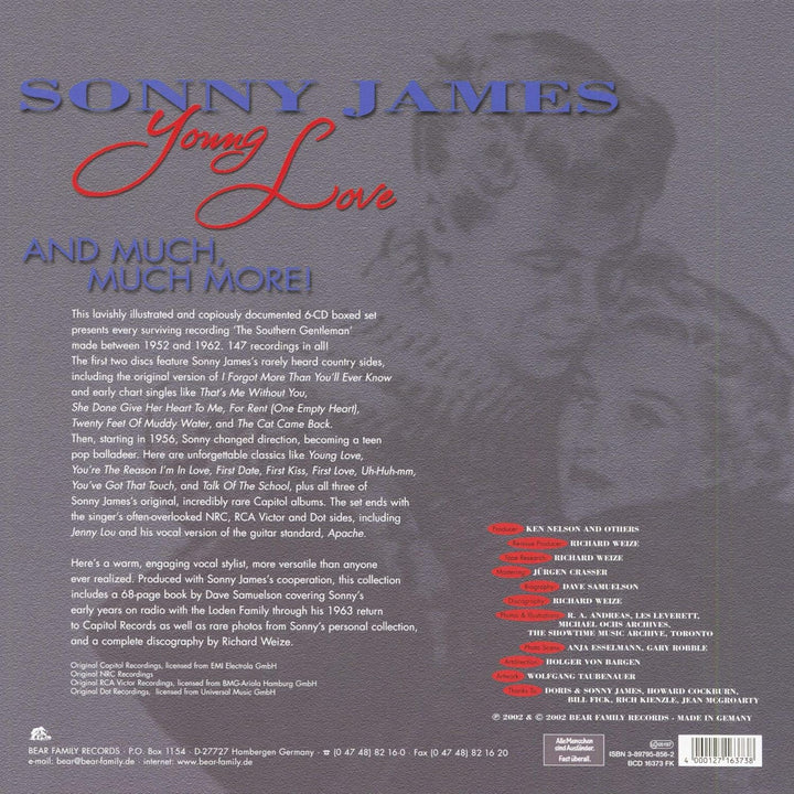 Young Love 1952-62, Audio-CD