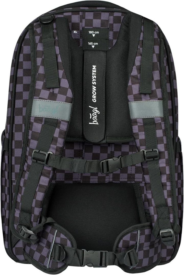 Baagl Schulrucksack für Jungen Mädchen Teenager - Skate Max - Skateboard Rucksack - Kinderrucksack m