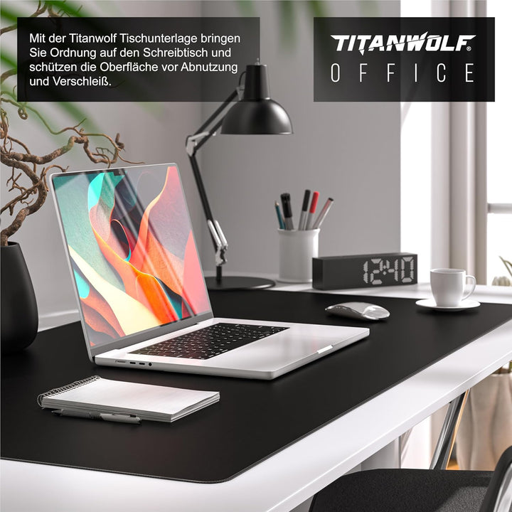 Titanwolf Übergrösse Mauspad 1200x600mm, XXXL Mousepad Home und Office Schreibtischunterlage Gross,