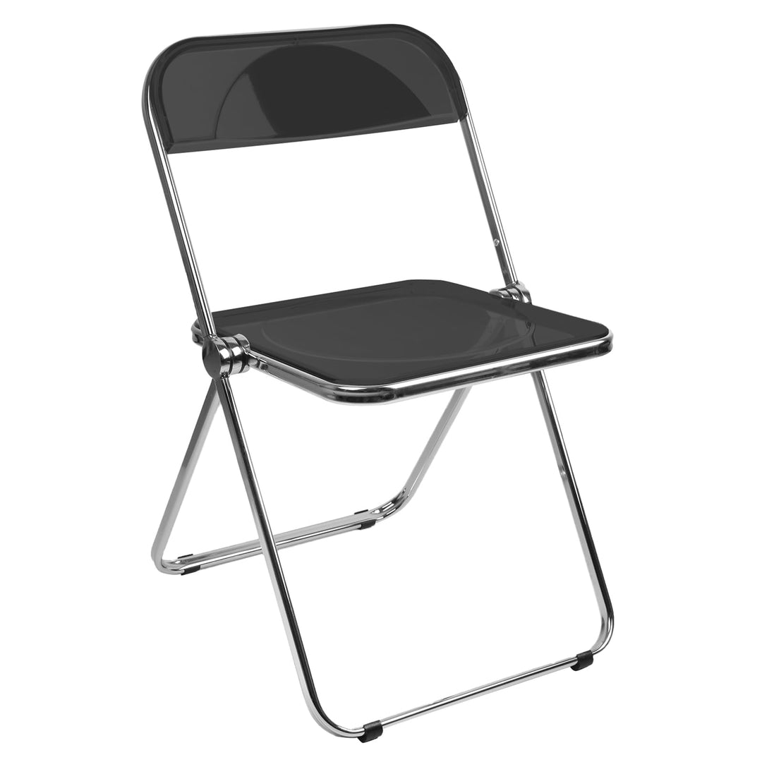 Homewell Esszimmerstühle 1er Set, Alek-Klappstühle mit Chromrahmen Stilvoll, Luxus Transparenter Kla