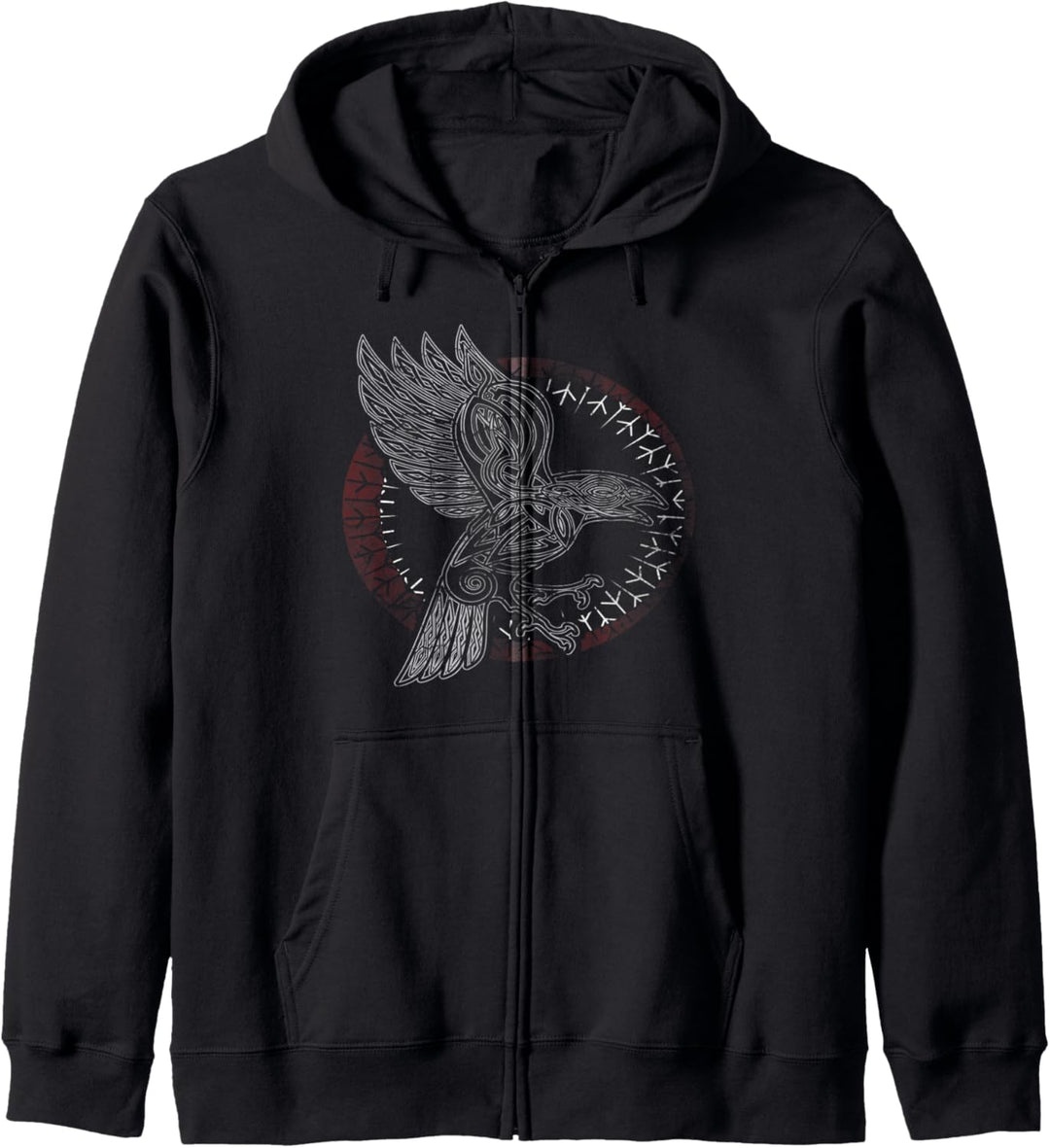 Nordmann Norse Raven Wikinger Odins Raben Kapuzenjacke