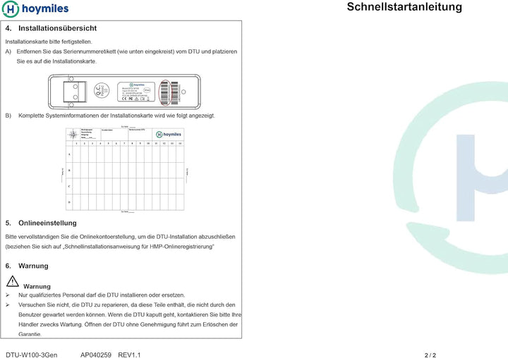 Hoymiles DTU-WLite Datenübertragungs- und Kontrolleinheit für Wechselrichter der Serien HM und MI +