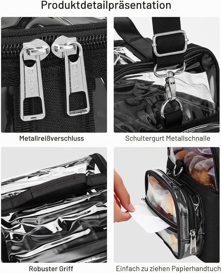 Kosmetikpinsel-Tasche Extra Gross Profi Kosmetikpinselbeutel XL Essentials für Kosmetikerinnen Reise