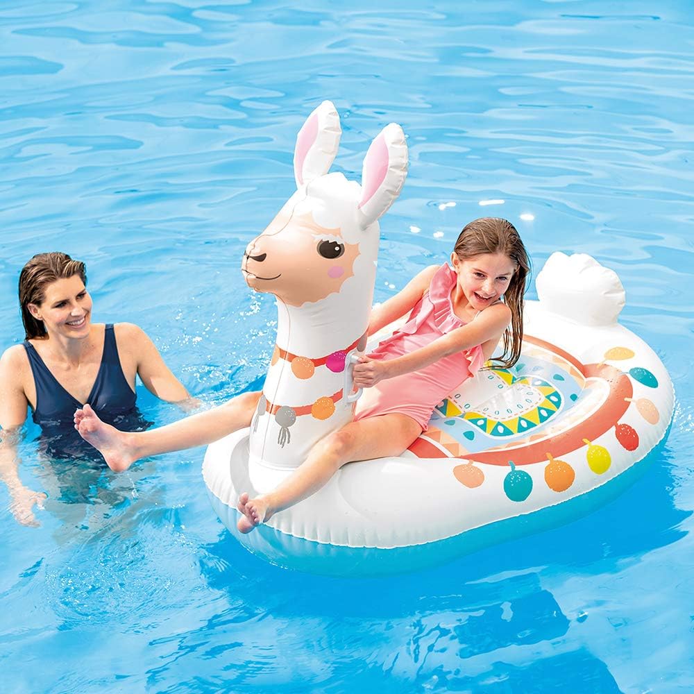 Intex Cute Llama Ride-ON 57564np Bunt ca. 135 x 94 cm Einheitsgrösse Mehrfarbig, Einheitsgrösse Mehr