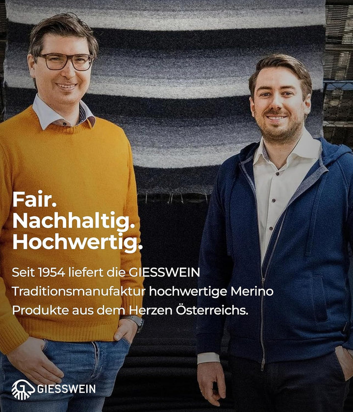 GIESSWEIN Merino Lambswool Cape - Eleganter Feinstrick Überwurf aus Lammwolle, Merinowolle Cape für