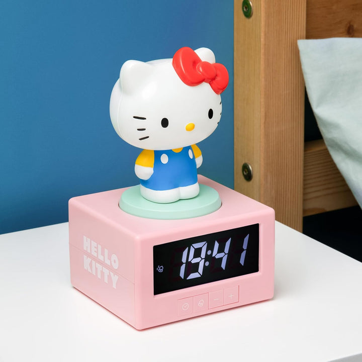 Paladone Hello-Kitty-Wecker, Nachtlicht und Musik, digital, offizielles Lizenzprodukt von Sanrio, Sc