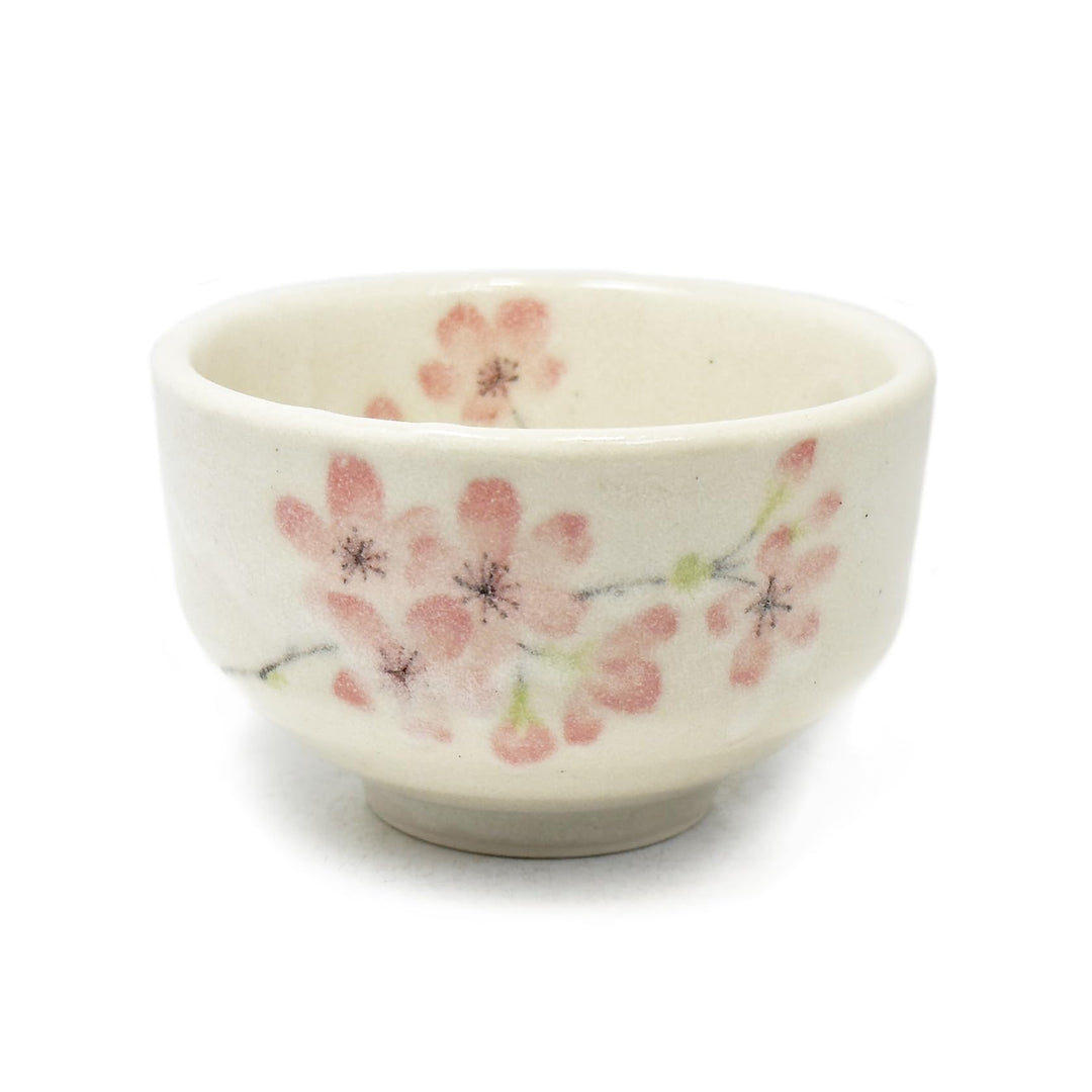 aquanaut Mino Ware Japanese Matcha Bowl Chawan Shiroyama Sakura Diameter 9.4cm Made in Japan
