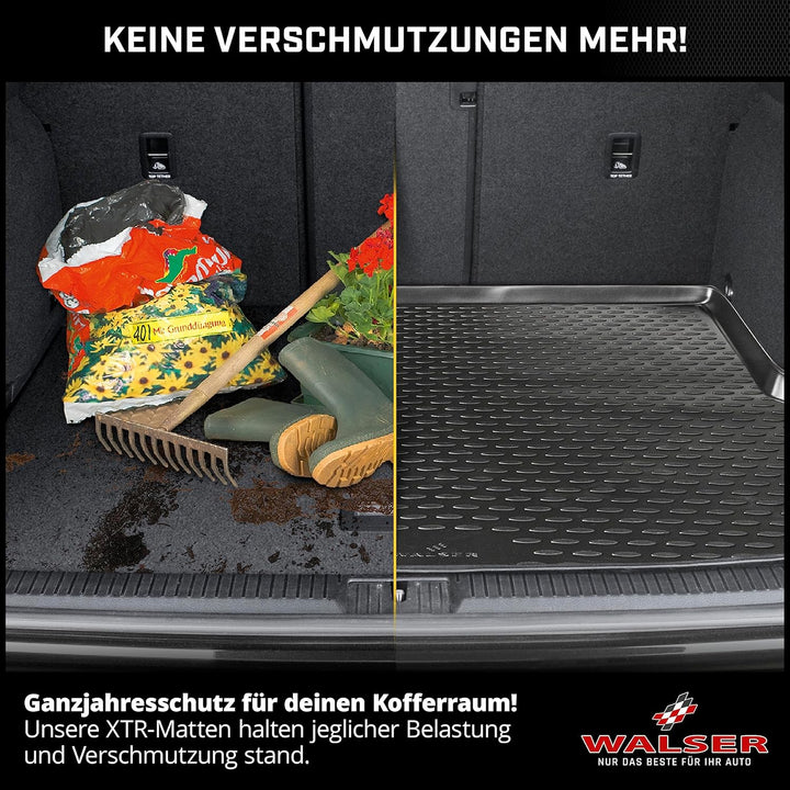 WALSER XTR Kofferraumwanne für Audi A6 Avant 2011-2018, A6 Allroad 2012-2018, 100% passgenaue Antiru