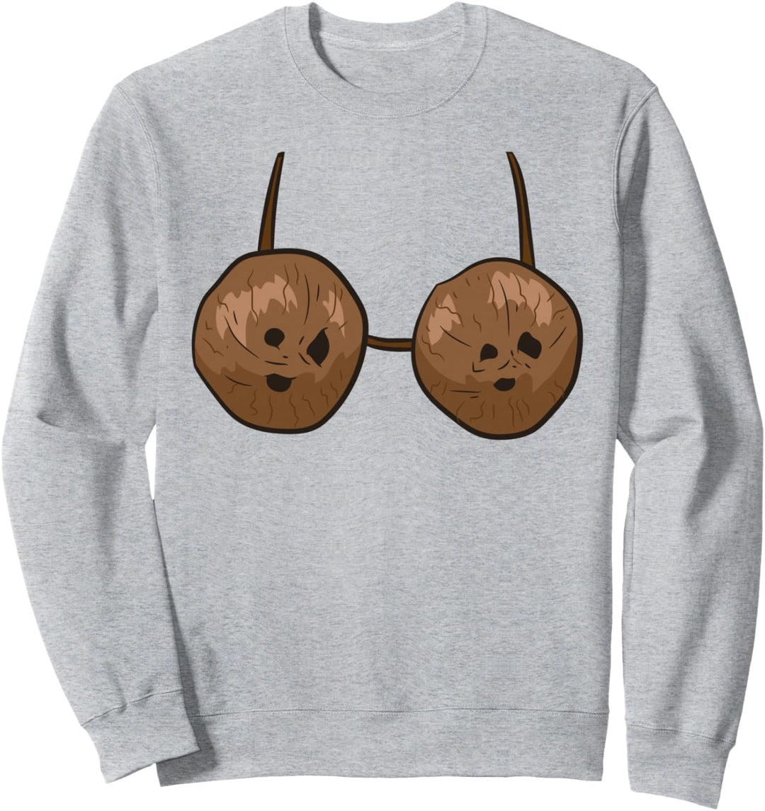 Kokosnuss Sommer Kokosnüsse BH Kokosnuss Kostüm Sweatshirt